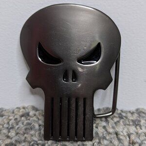 Marvel* Unisex Hematite Black/Grey‎ Finish Official Marvel Buckle~ No Belt